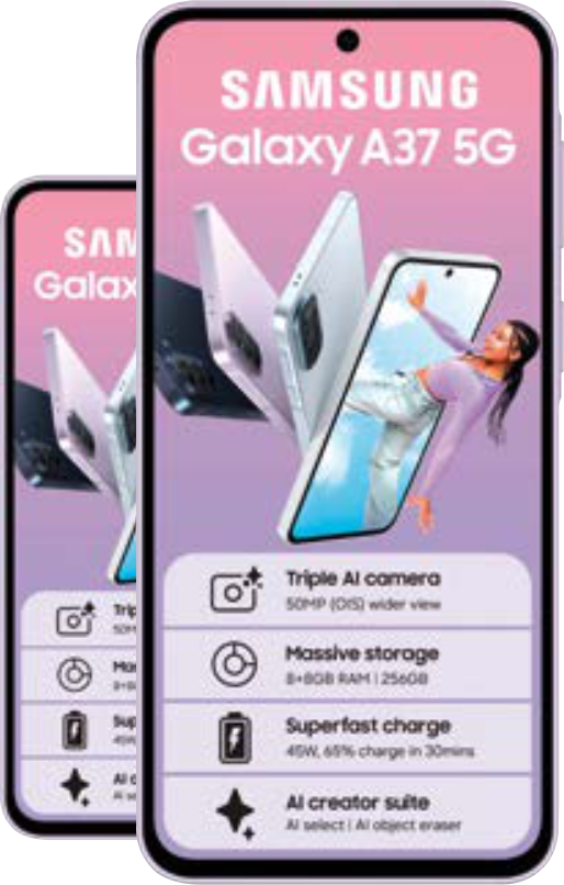 2x Samsung Galaxy A37 5G (256GB)